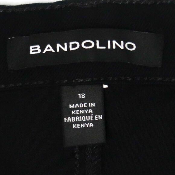 Bandolino Jeans Womens Plus Size 18 Amy Black Straight Casual - Picture 3 of 10